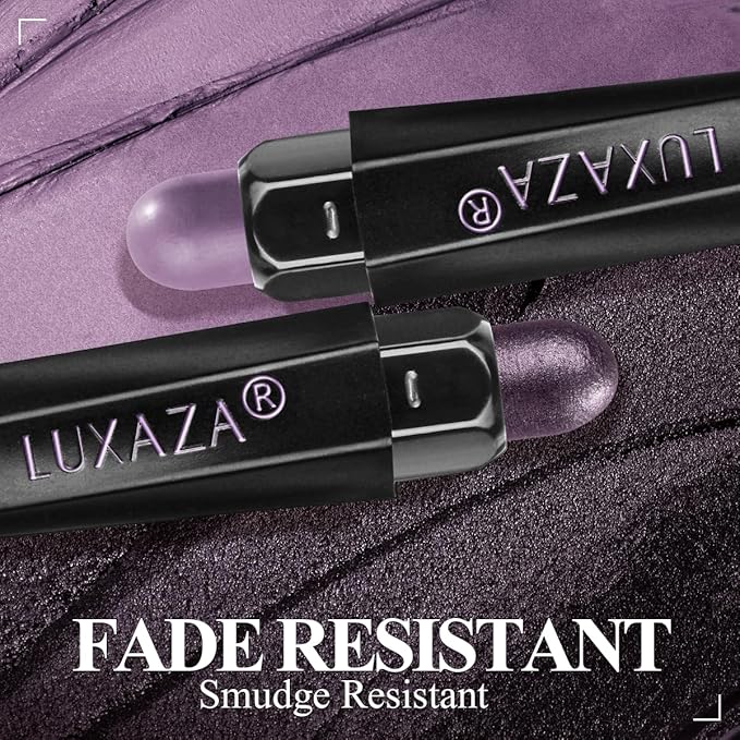 Neutral Eyeshadow Stick Makeup Set, Metallic Shimmer Matte Cream Eye Shadow Eyeliner Brightener Pencil Crayon - Classic 6PCS A012