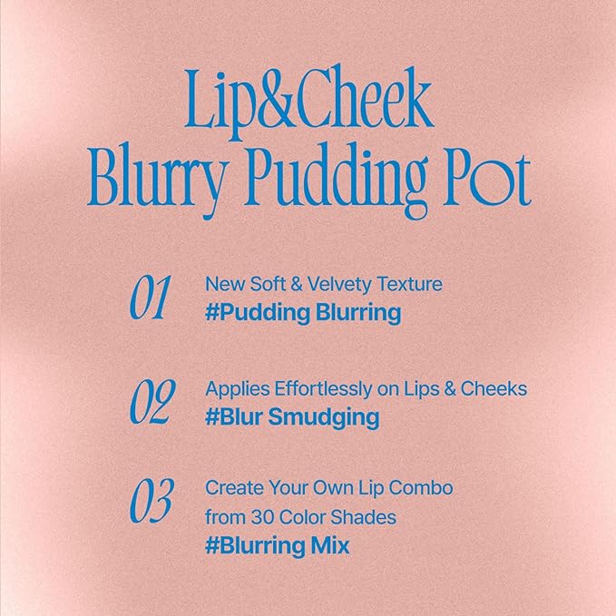 Lip&Cheek Blurry Pudding Pot | Just me Moment Finish | 5g