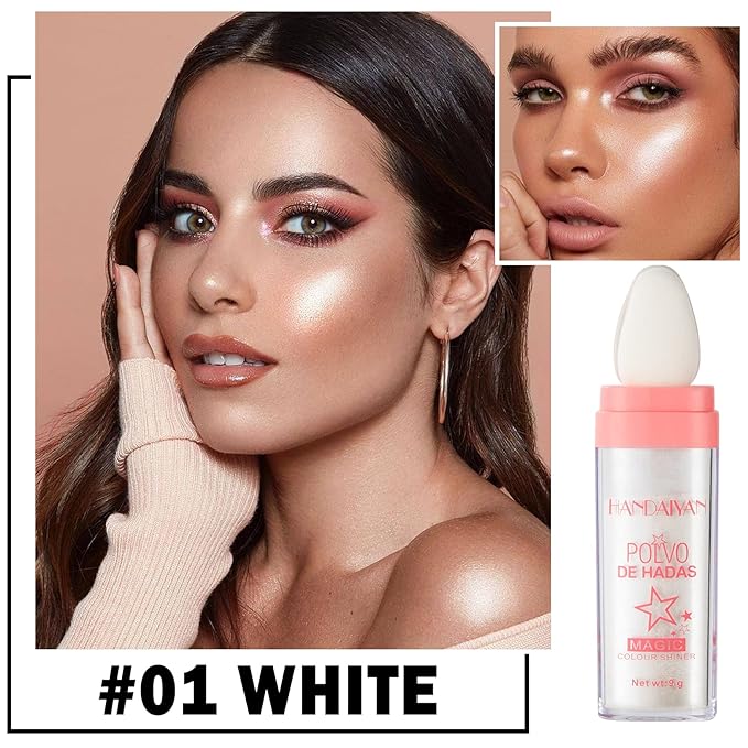 3PCS Polvo De Hadas Body Shimmer Glitter Highlighter