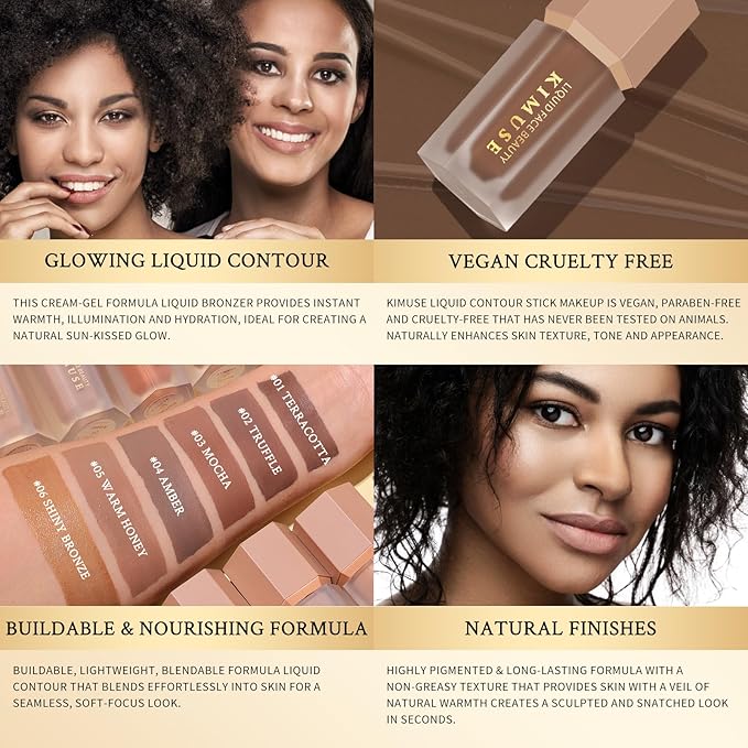 KIMUSE Soft Liquid Contour Stick, Glow Liquid Cream