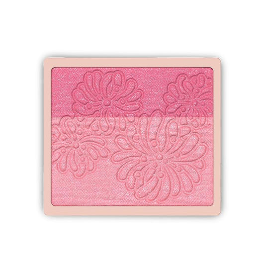 Paul & Joe Pressed Blush Palette Refill Only, Case Sold Separately, Oil-Absorbing Blush Powder, Bi-Color Face Blushes with Fitting Veil Powder, Light Rose and Light Pink, 03 Lit De Princesse, 0.17 oz