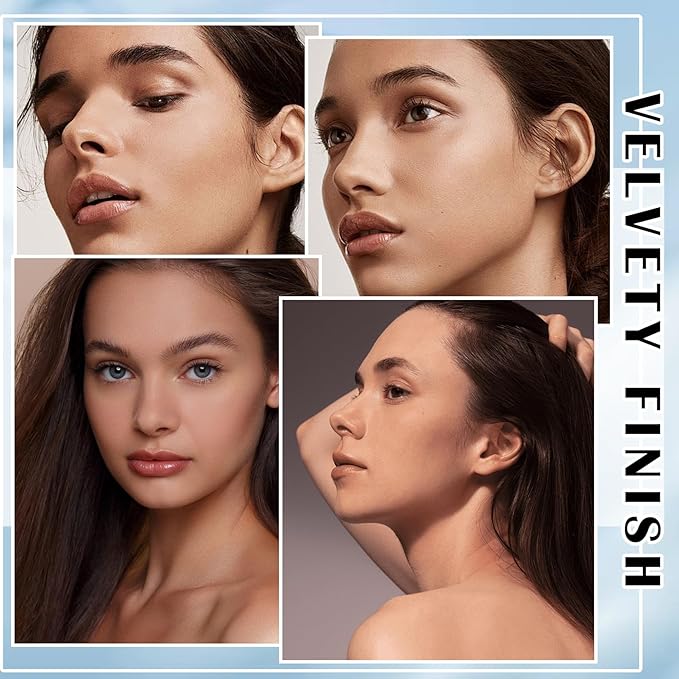 Face Pressed Powder Oil Control Setting Powder Matte Natural Color