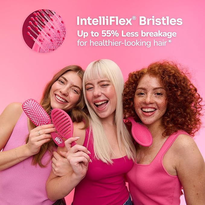 Wet Brush Hello Kitty and Friends Original Detangler Hair Brush, Hello Kitty, Ultra-Soft IntelliFlex Bristles, Easy Detangling For All Hair Types (Wet Dry & Damaged), Women & Men