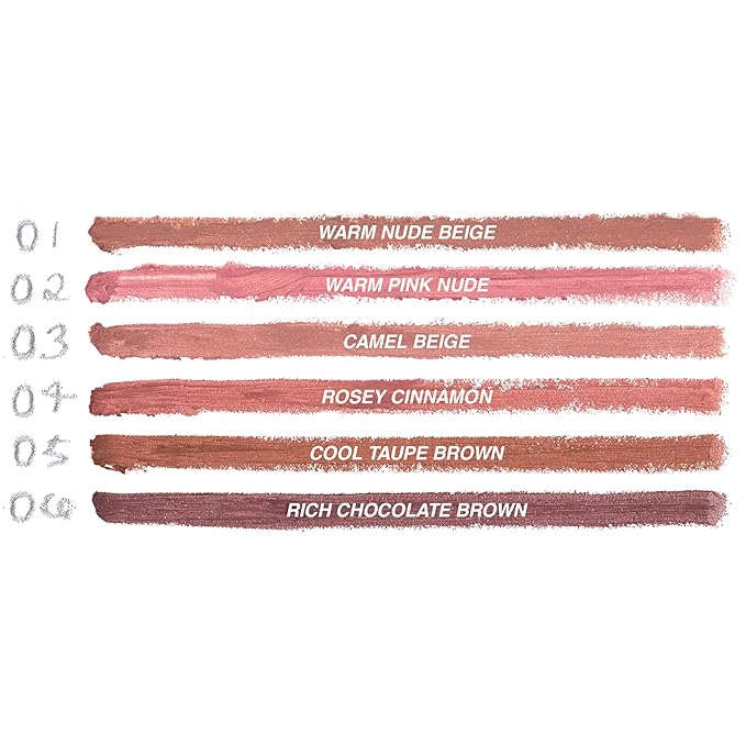 Freck Beauty MAKEOUT CLUB Nude Muse Lip Liner, Non Drying, Smooth Highly Pigmented Retractable Liner, Infused with Jojoba and Hyaluronic Acid, 02 - Warm Pink Nude