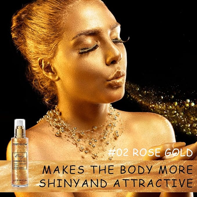Shimmer Body Oil, Face and Body Liquid Luminizer