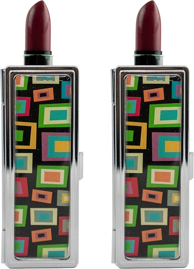 Stephanie Imports Set of 2 Rectangular Vintage Lipstick Rectangular