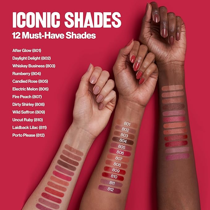 Revlon Super Lustrous Lipstick, Creamy Formula For Soft, Fuller-Looking Lips, Moisturized Feel, 812 Porto Please, 0.15 oz