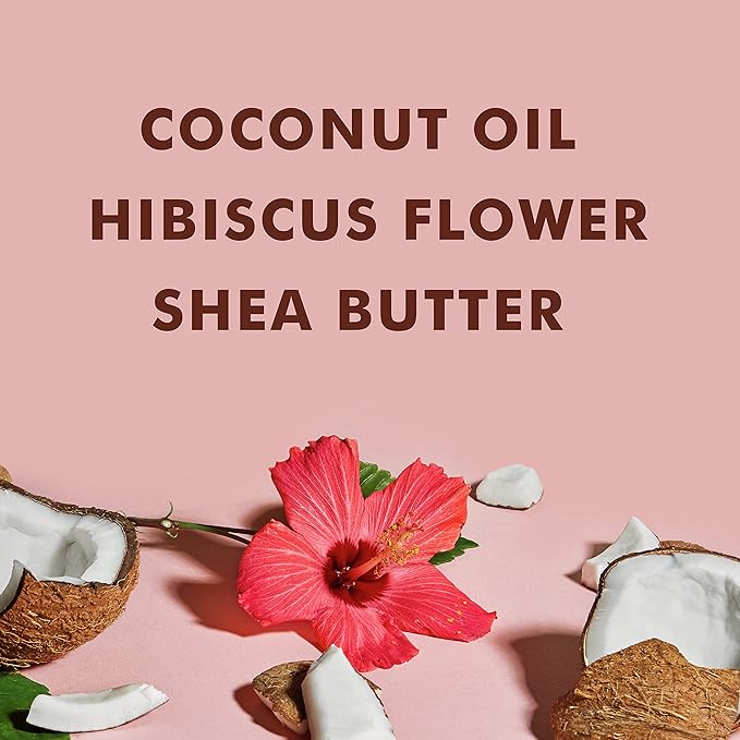 SheaMoisture Moisturize and Define Shampoo, Conditioner and Styling Milk for Curly Hair Care Coconut and Hibiscus with Shea Butter and Coconut Oil