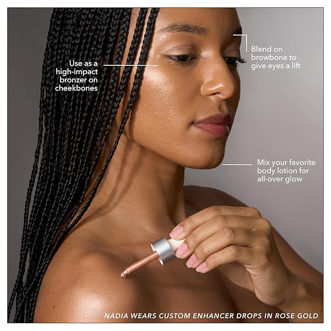 COVER FX Custom Enhancer Drops - Halo: Iridescent Liquid Highlighter 15mL