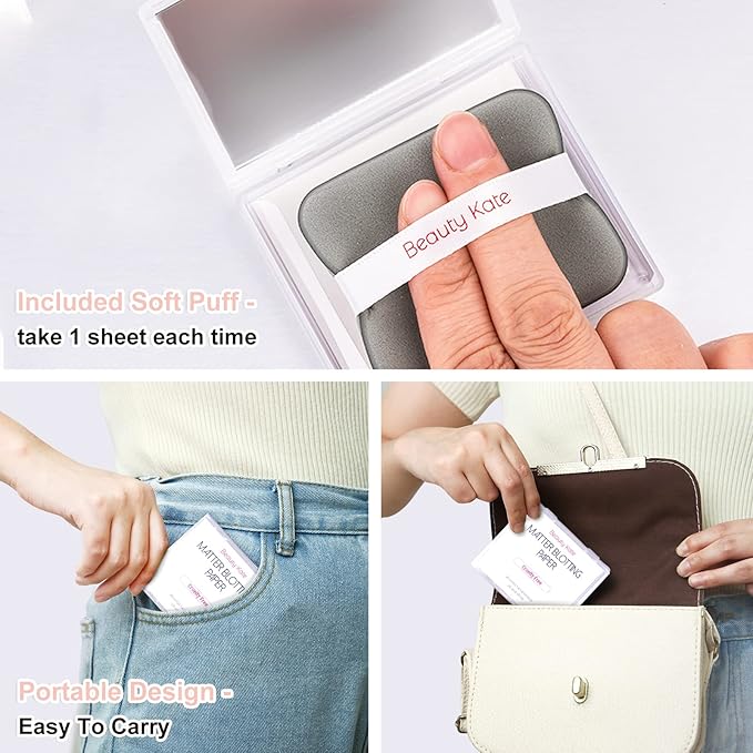 2 Pack Matter Blotting Paper for Oily Skin
