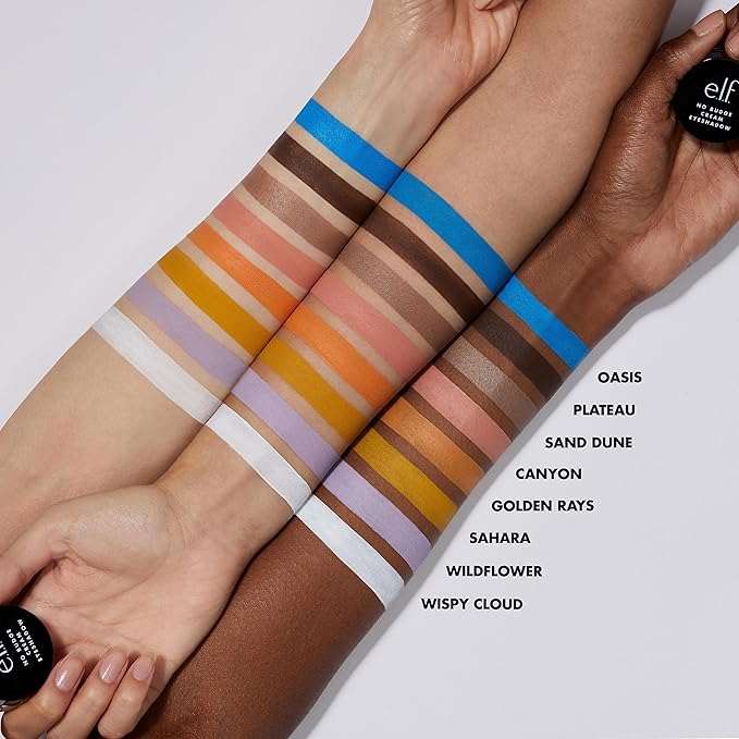 e.l.f. No Budge Cream Eyeshadow, 3-in-1 Eyeshadow, Primer & Liner With Crease-Resistant Color & Stay-Put Power, Vegan & Cruelty-Free, Golden Rays