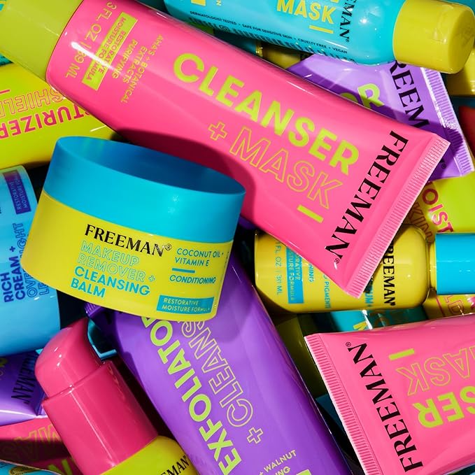 Freeman Rich Cream + Overnight Leave-On, Moisturizing Face Mask, Facial Mask For Dry Skin, Face Cream Infused With Magnesium & Hyaluronic Acid To Hydrate & Soothe Skin, 1.7 fl.oz./ 50 mL Jar