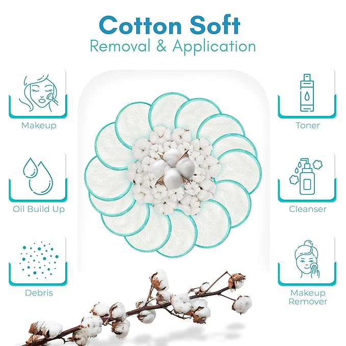 16 pack reusable makeup remover