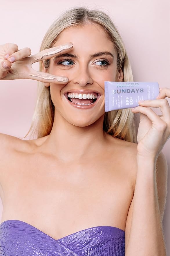 SPF50+ Collagen Glow 100% Mineral Sunscreen, Hydrating 100% Glow () 50ml