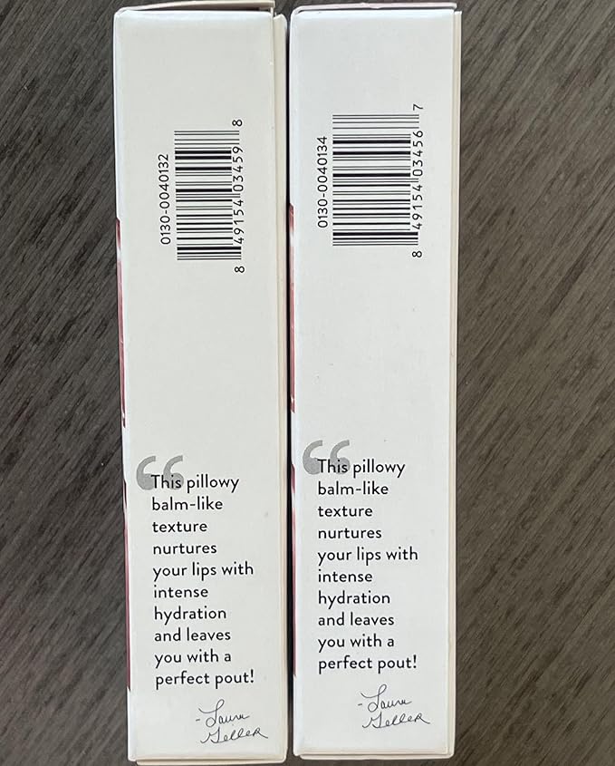 LAURA GELLER NEW YORK Jelly Balm Moisturizing Tinted Lipstick Duo, Hydrating Hydrating Vitamin E - Semi-Shine Finish |Tinted Lip Balm Set Brick House & In the Buff