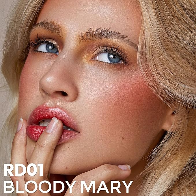 FOCALLURE Silky Cream Liquid Blush,Leaving a Matte Dewy