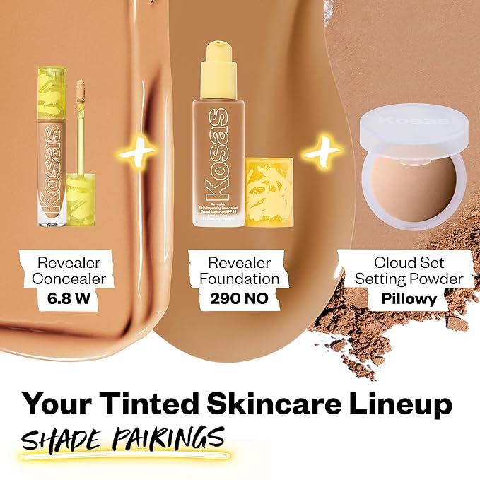 Kosas Revealer Concealer - Medium Coverage Makeup with 6.8 W)