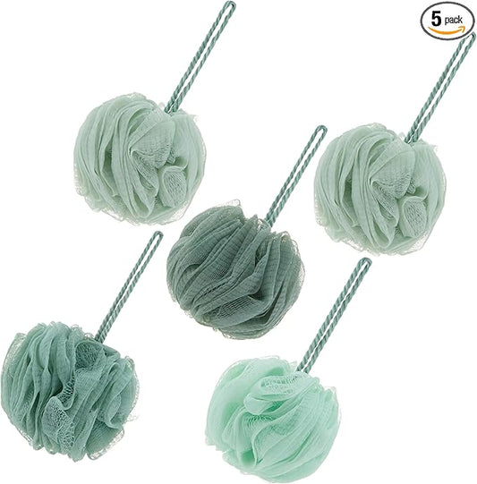 5 piece exfoliating loofah set