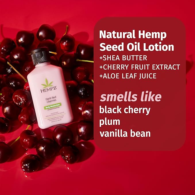 Hempz Mini Brazilian Berry Beauty Actives Lotion, Hydrating Moisturizer for Body, Hands and Feet 2.25 oz.