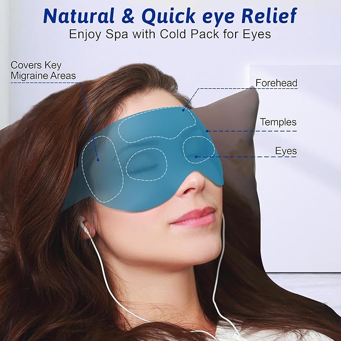 Cooling eye mask, cold eye