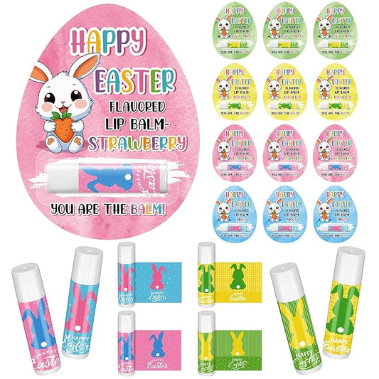48 Pcs Easter Lip Balm Bulk Egg