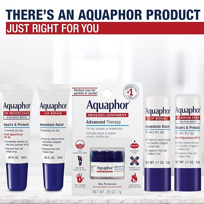 Aquaphor Lip Repair Ointment - Long-lasting
