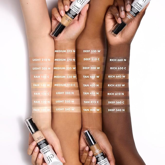 e.l.f. Hydrating Camo CC Cream, SPF 30, Color 370 N