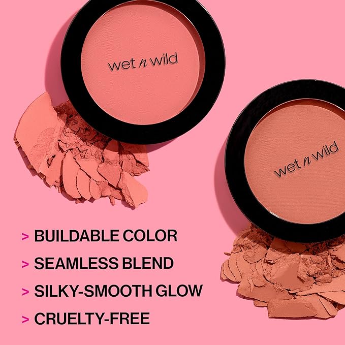 wet n wild Color Icon Blush, Effortless Glow Pearlescent Pink