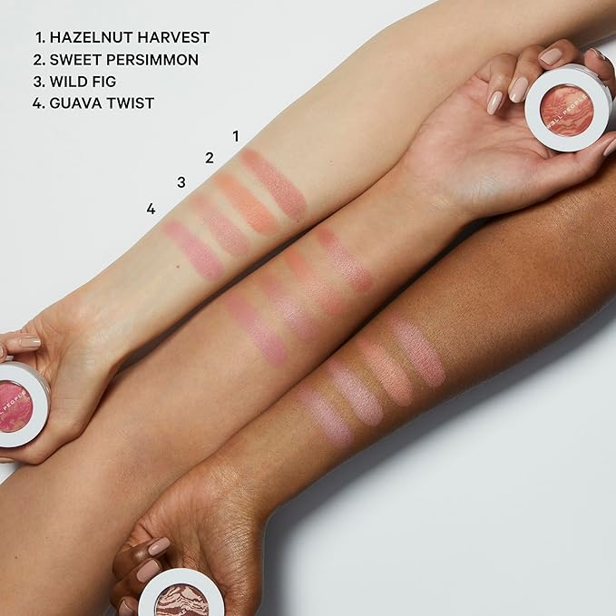 Well People Superpowder Blush Powder, Hydrating Powder Blush Wild Fig