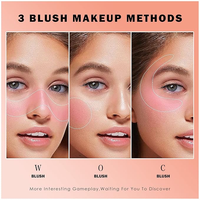 AKARY Soft Liquid Blush Makeup Lightweight, Velvet Beauty 01 Peach