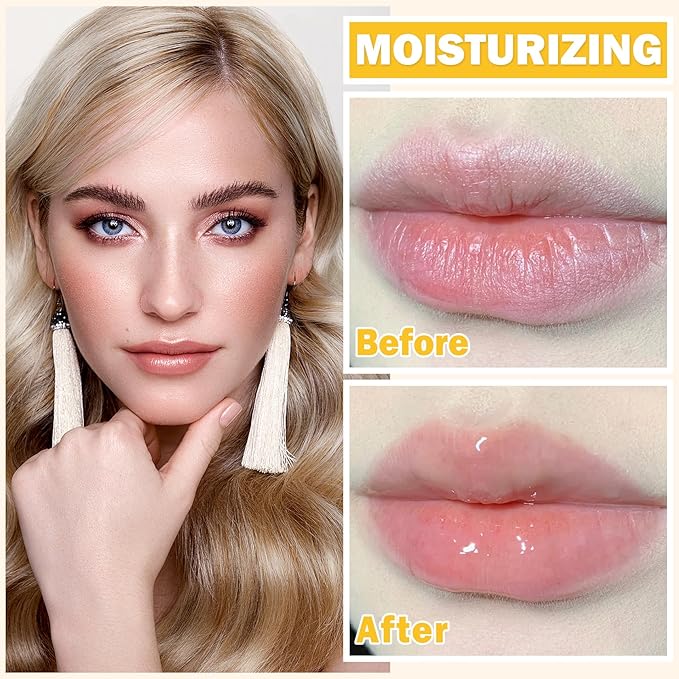 Bee Lip Balm Honey Pot,4 PCS Moisturizing