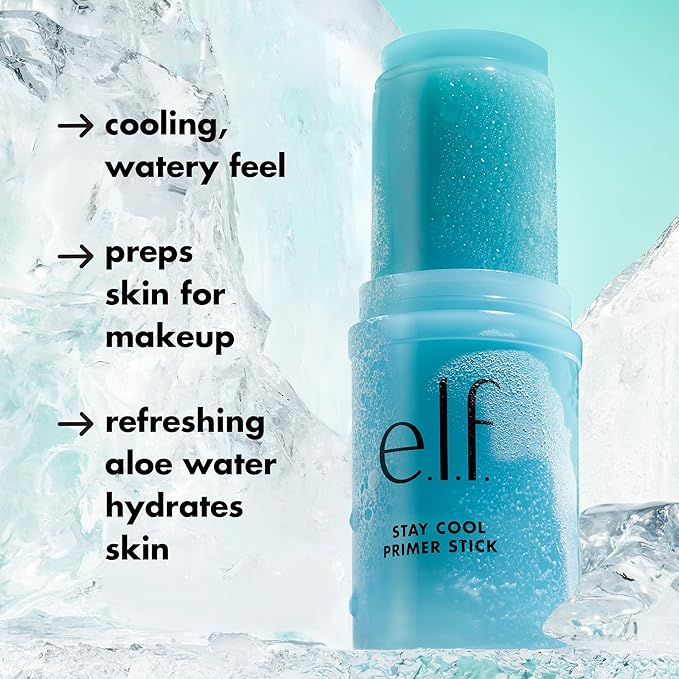 e.l.f. Stay Cool Primer Stick, Hydrating Gel Primer & Cruelty-Free