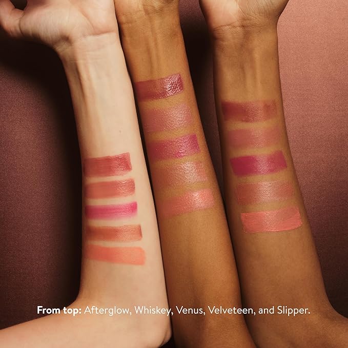 goop Beauty Cream Blush | Sheer Pop of Color for Lips & Cheeks | Vitamin C, Vitamin E & Safflower Oil | Natural Makeup for Glowing Skin | 0.5 oz | Venus - Translucent Fushsia