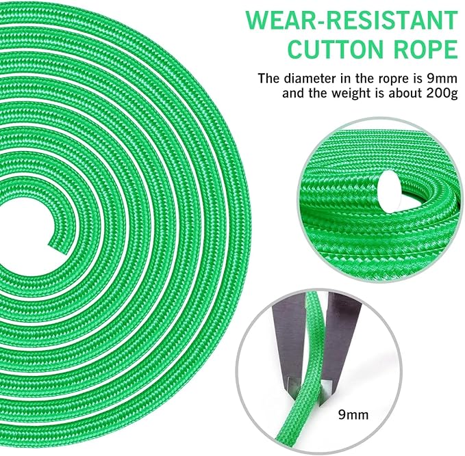 FITMYFAVO Jump Rope Cotton Adjustable Skipping Weighted jumprope