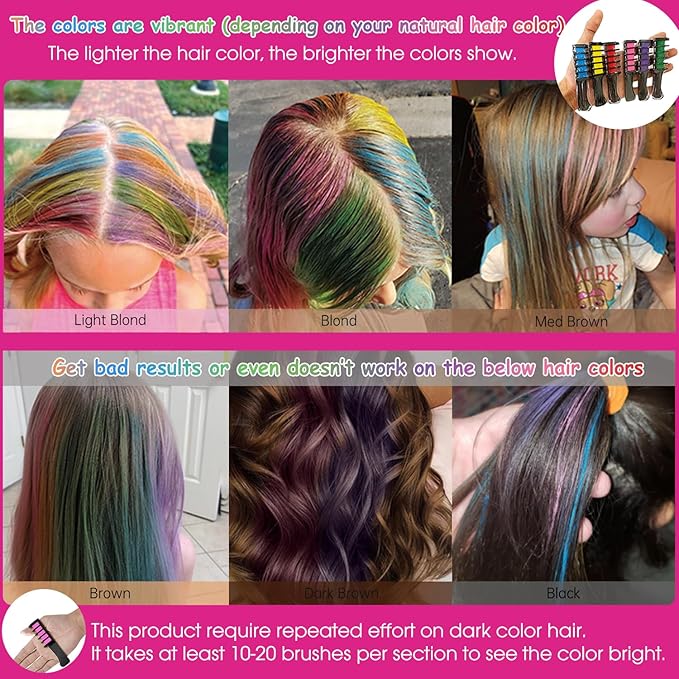 New Hair Chalk Comb Temporary