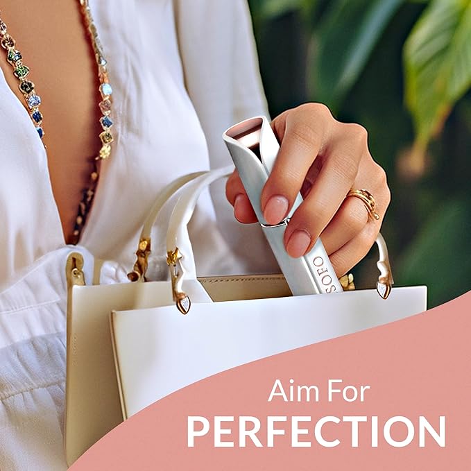 Flawless Facial Hair Removal for Women - Electric Razor Device, Small Dermaplaning Remover Tools Finishing Epilator Trimmer Face Dermaplane Shavers Beauty Gadgets Accessories by VISOFO (Coral)