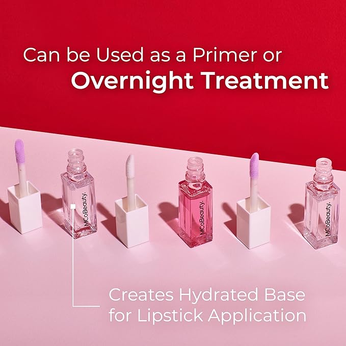 MCoBeauty Lip Oil Hydrating Treatment, Clear, Moisturizing Shine Hydrating