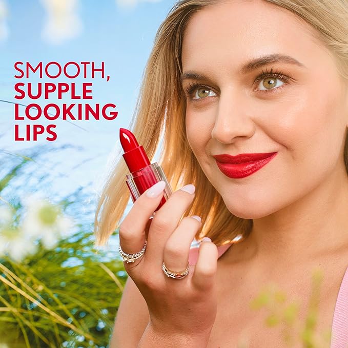 COVERGIRL Clean Lip Color, Adorned, Satin Finish, Squalane, Avocado & Aloe, Carmine-Free, Non-Drying, 0.12oz