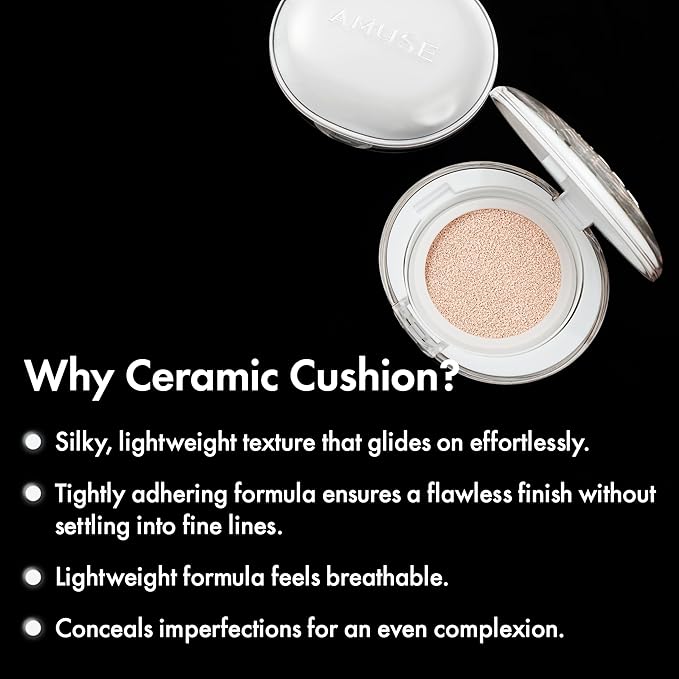 Amuse SEOUL Ceramic Skin Perfector Cushion Foundation 02 15g