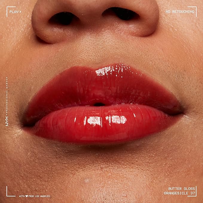 NYX PROFESSIONAL MAKEUP Butter Gloss, Non-Sticky Lip Gloss - Orangesicle (Orange)