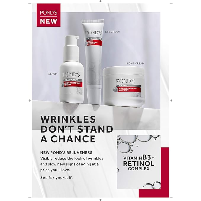 Pond's Skin Tightening Serum Visibly Tightens The Appearance Of Skin & Helps Slow New Signs of Aging Rejuveness Face Serum 1.7 Oz