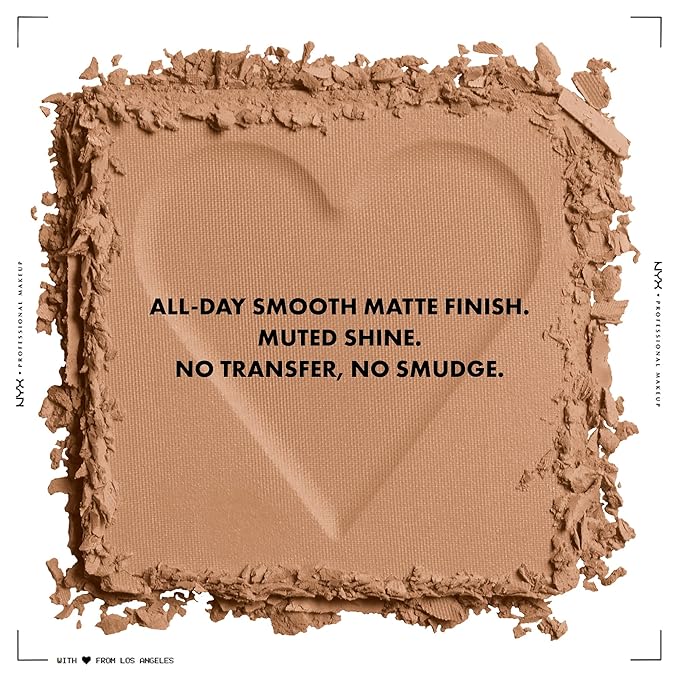 NYX PROFESSIONAL MAKEUP Can't Stop Won't Stop Mattifying Pressed Powder - Caramel (Pack of 2)