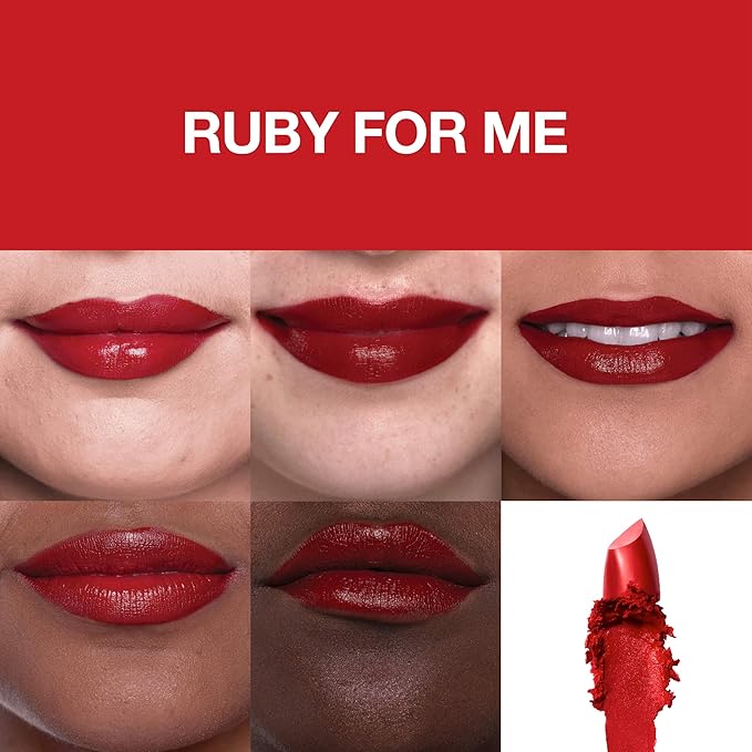 Maybelline Color Sensational Made for All Lipstick, Crisp Lip Color & Hydrating Formula, Ruby For Me, Red, 1 Count