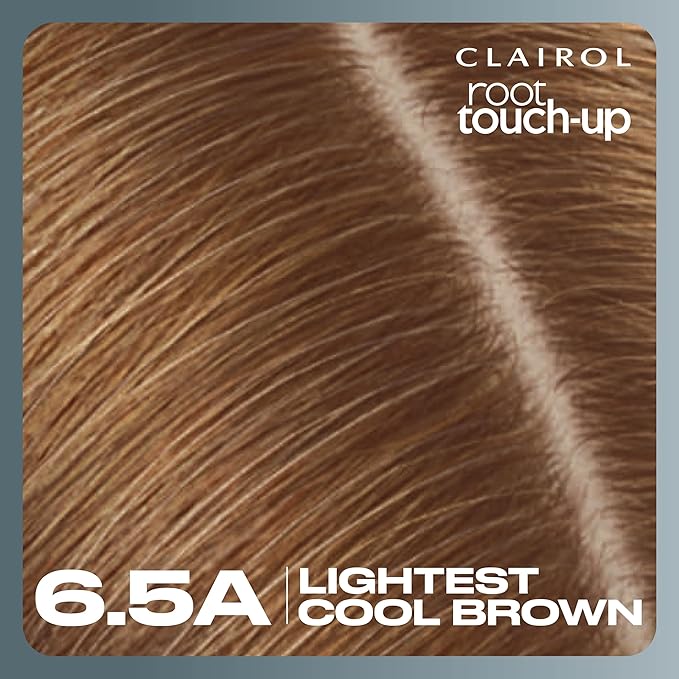 Clairol Root Touch-Up by Nice'n Easy Permanent Hair Dye, 6.5A Lightest Cool Brown Hair Color, Pack of 1