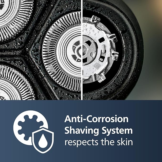 Philips Norelco Shaver 2600 Series, Wet and Dry Electric Shaver, Pop-up Trimmer, P-Cap, Travel Pouch, Dark Forest Green, Model X3052/91