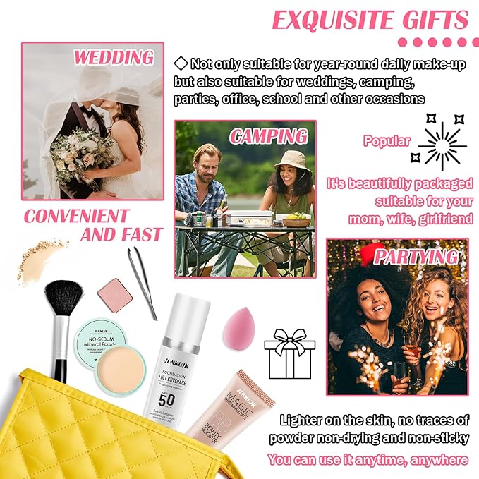 Color Changing Foundation Set,Full Coverage Foundation Liquid Foundation