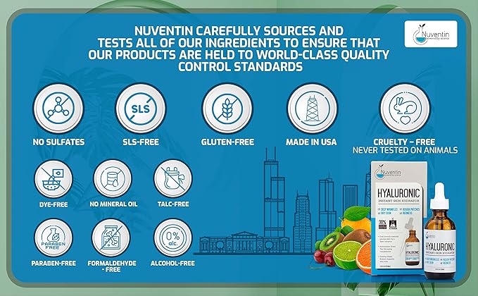 Hyaluronic Acid Serum Anti Aging Skin Care Facial Booster For Face - Hydro-Boost Moisturizer Booster W/Vitamin C & Vitamin E For Wrinkles, Fine Lines, Dark Spots, & Dry Skin, 1.75 Fl Oz