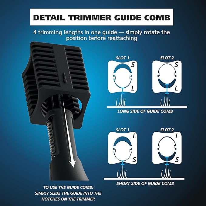 Wahl Pro Series® Rechargeable Eyebrow, Ear & Nose Hair Trimmer for Men – Painless DualTech® Eyebrow Trimmer & Facial Hair Removal Device – Model 3025656