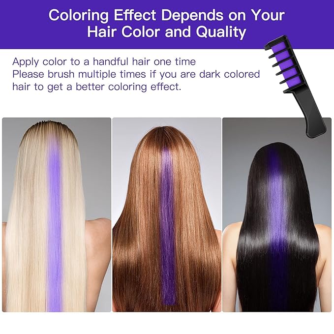 MSDADA Purple Hair Chalk for