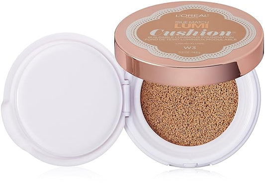 L'Oréal Paris True Match Lumi Cushion Foundation, W3 Beige, 0.. 51 oz
